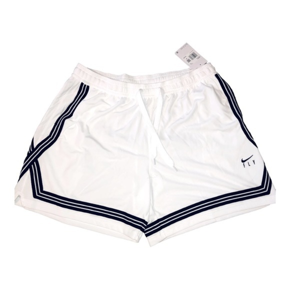 Nike‎ Dri-FIT Swoosh Fly Women’s black & white Basketball Shorts Size XXL new - Picture 5 of 15